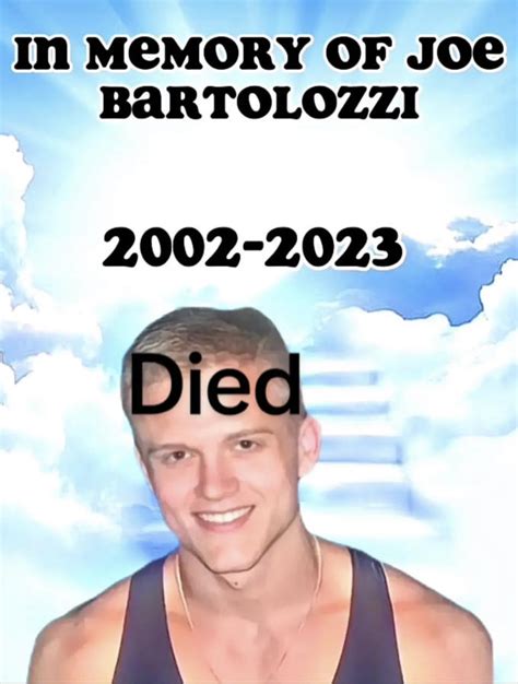 Before Fame He ran track & field events in high school. . Joe bartolozzi death date